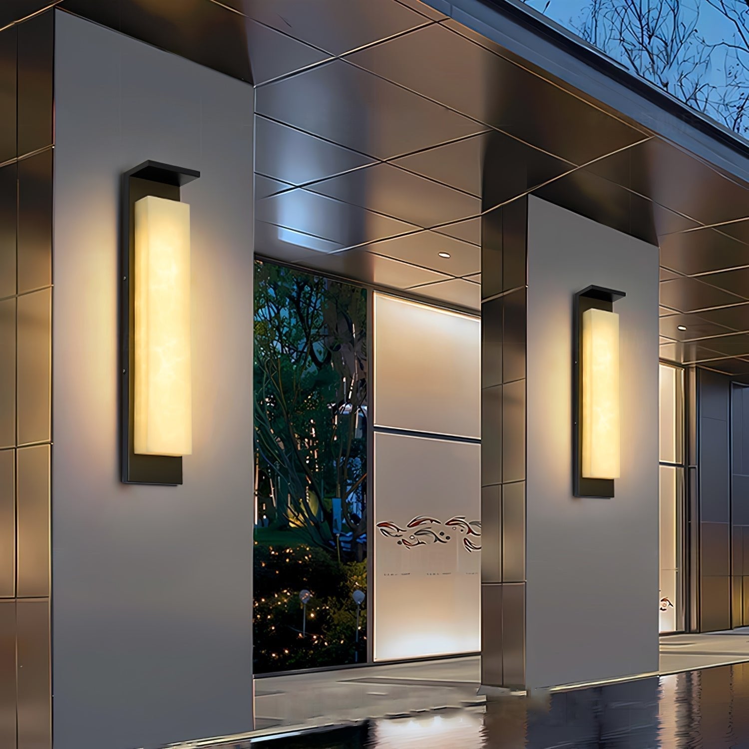 Modern LED Outdoor Wall Light Waterproof IP65 Exterior Bracket Lamp Garden Path Sconce