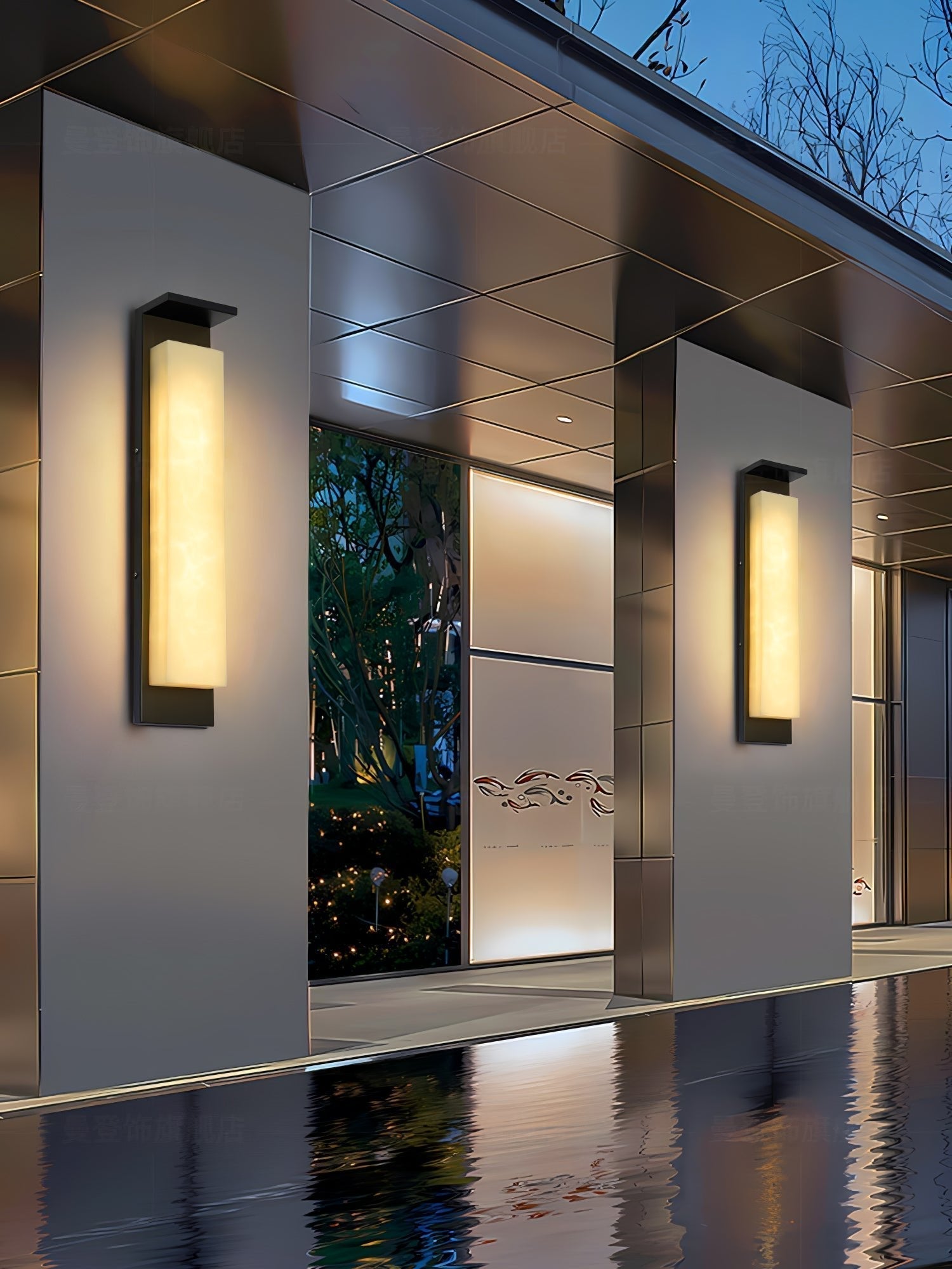 Modern LED Outdoor Wall Light Waterproof IP65 Exterior Bracket Lamp Garden Path Sconce