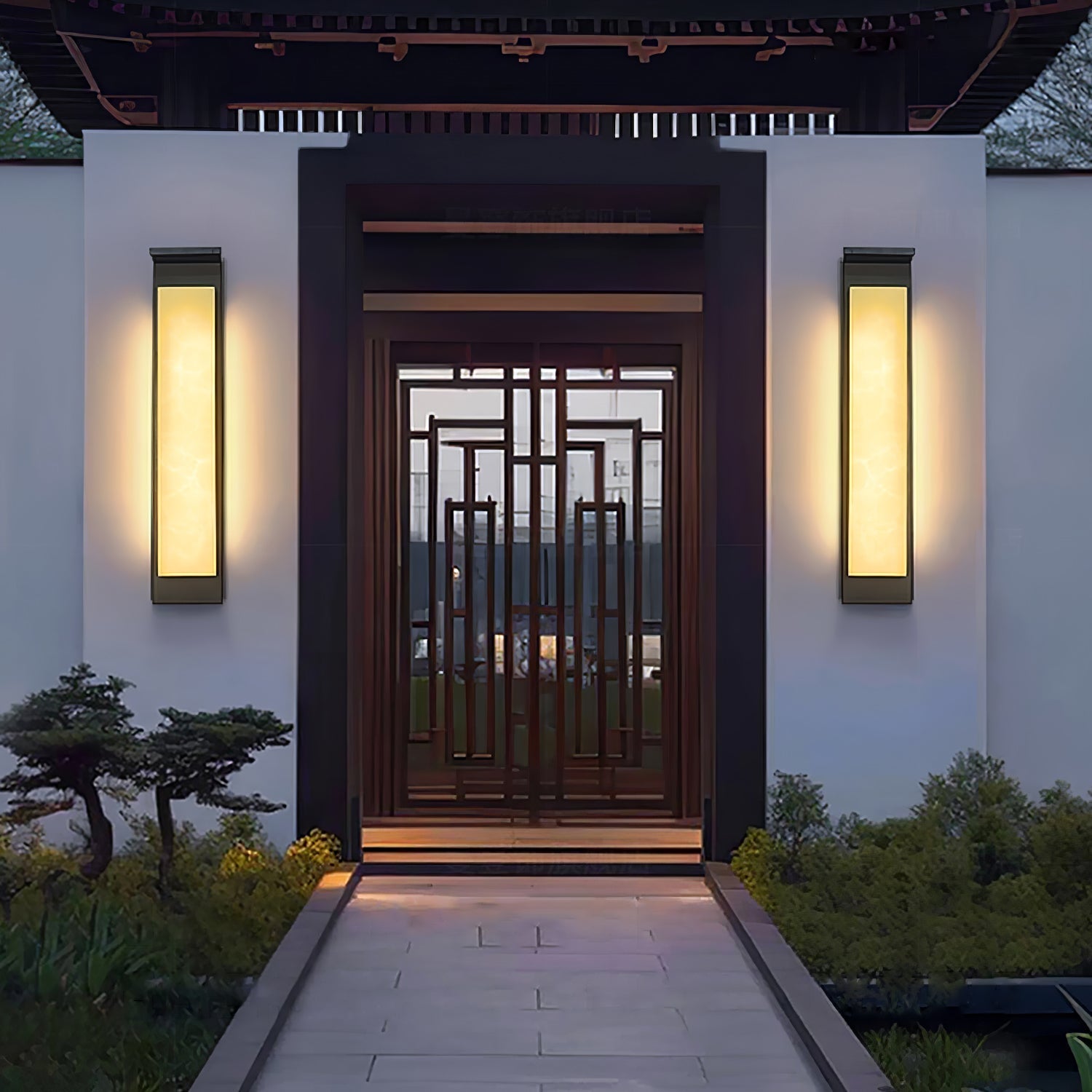 Modern LED Outdoor Wall Light Waterproof IP65 Exterior Bracket Lamp Garden Path Sconce