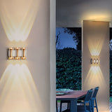 Modern LED Outdoor Wall Sconce Waterproof Up and Down Exterior Lighting for Garden and Villa