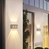 Modern LED Outdoor Wall Sconce Waterproof Up and Down Exterior Lighting for Garden and Villa