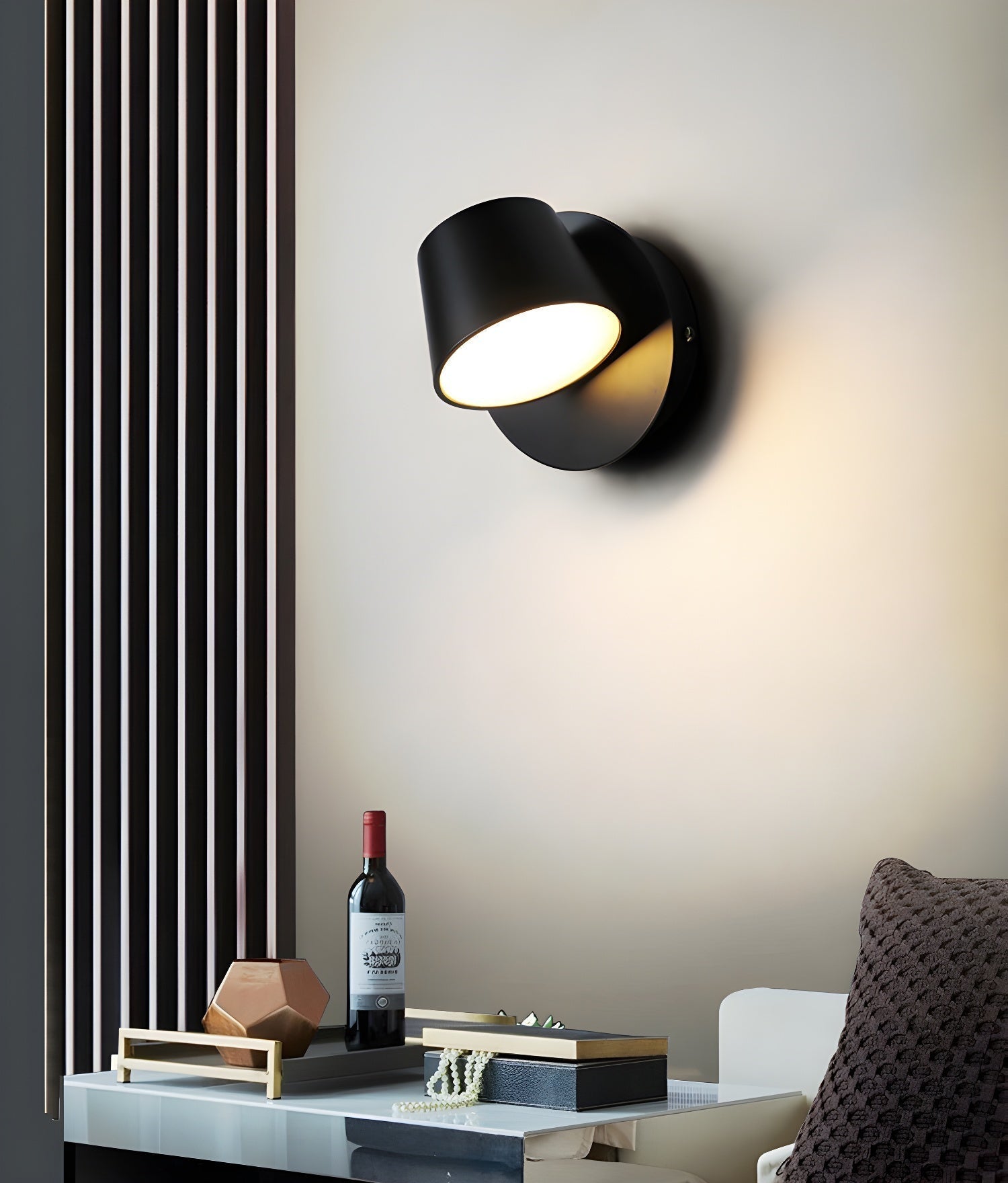 Modern LED Reading Wall Sconce with Rotatable Head and Adjustable Beam Angle