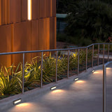 Modern LED Recessed Outdoor Path Lights Waterproof Landscape Step Lighting for Stairs and Decks