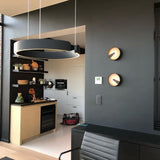 Modern LED Ring Pendant Light Circular Minimalist Chandelier for Living Room and Bedroom