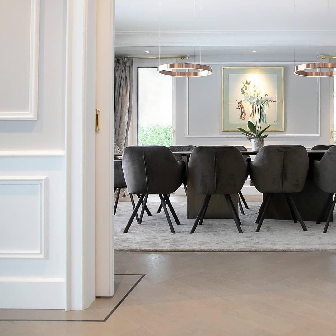 Modern LED Ring Pendant Light Circular Minimalist Chandelier for Living Room and Bedroom
