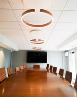 Modern LED Ring Pendant Light Circular Minimalist Chandelier for Living Room and Bedroom