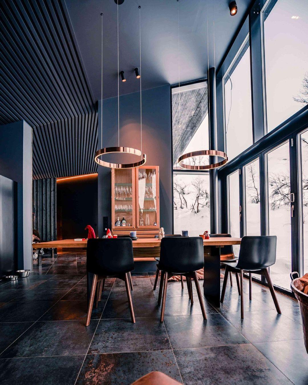 Modern LED Ring Pendant Light Circular Minimalist Chandelier for Living Room and Bedroom