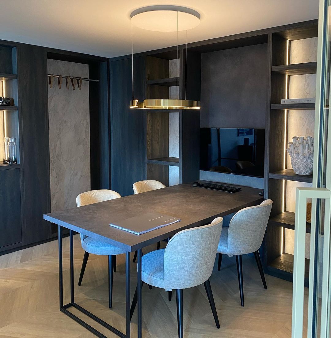Modern LED Ring Pendant Light Circular Minimalist Chandelier for Living Room and Bedroom