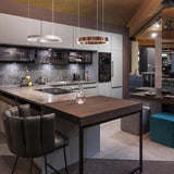 Modern LED Ring Pendant Light Circular Minimalist Chandelier for Living Room and Bedroom