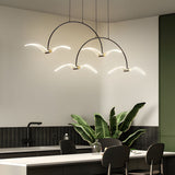 Modern LED Seagull Linear Chandelier Acrylic Pendant Lighting for Dining Room Kitchen Island