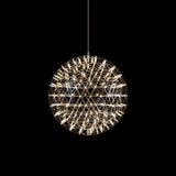 Modern LED Spark Ball Pendant Light Starry Night Fireworks Stainless Steel Chandelier
