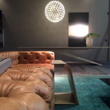 Modern LED Spark Ball Pendant Light Starry Night Fireworks Stainless Steel Chandelier