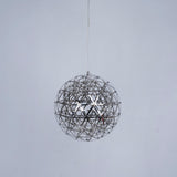 Modern LED Spark Ball Pendant Light Starry Night Fireworks Stainless Steel Chandelier