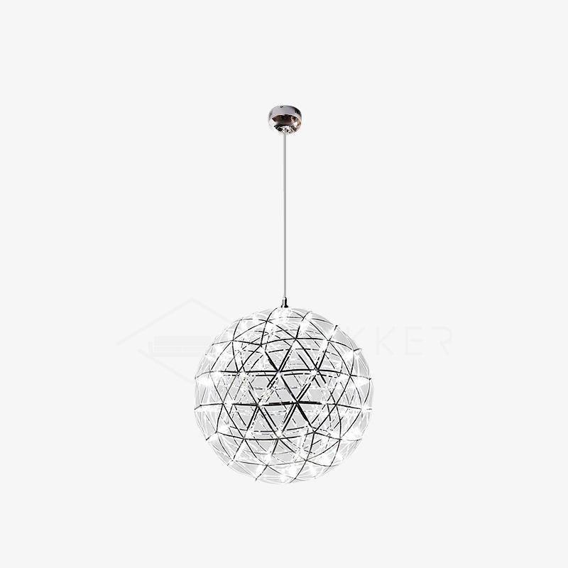 Modern LED Spark Ball Pendant Light Starry Night Fireworks Stainless Steel Chandelier