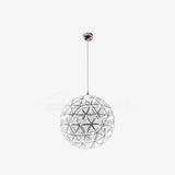 Modern LED Spark Ball Pendant Light Starry Night Fireworks Stainless Steel Chandelier