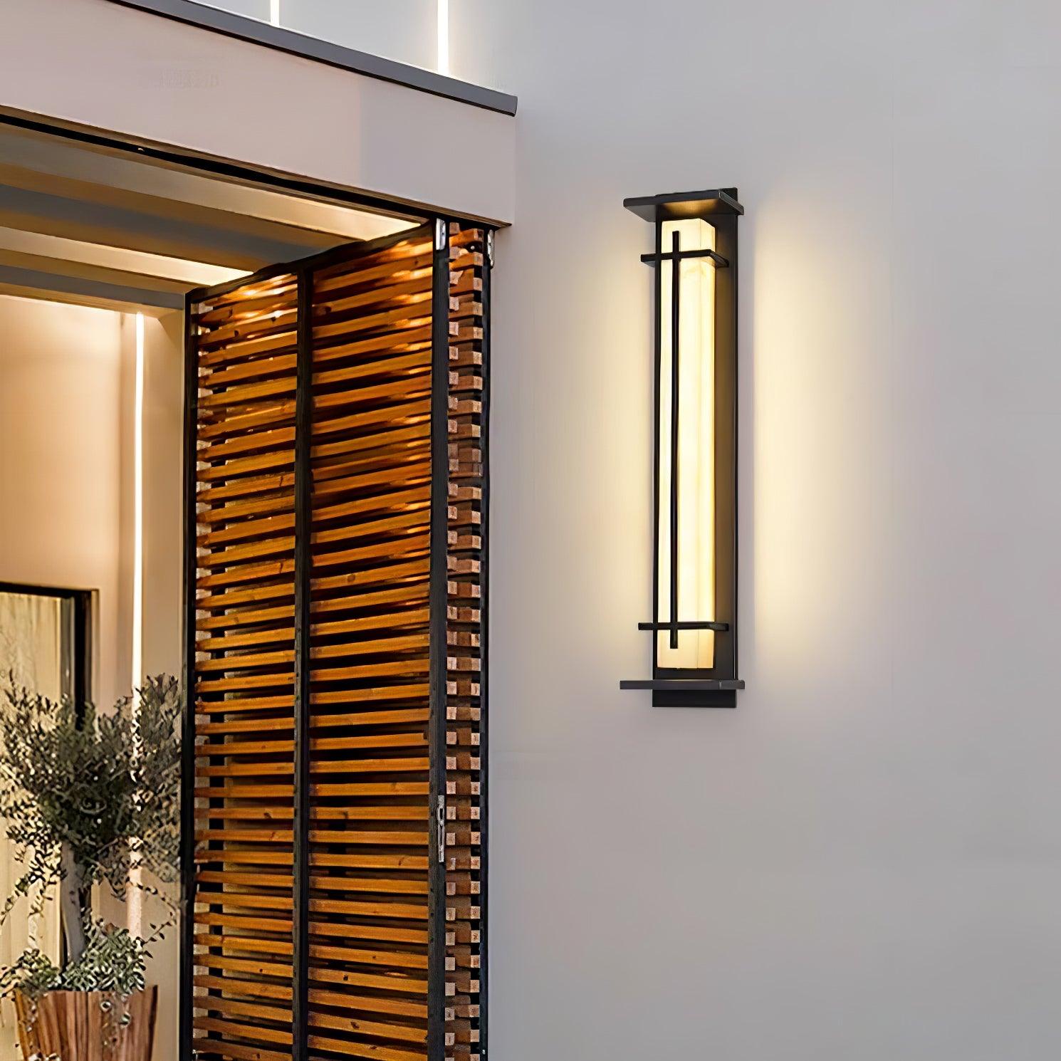 Modern LED Square Outdoor Wall Sconce IP65 Waterproof Exterior Light for Garden Path