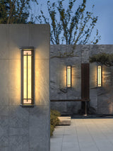 Modern LED Square Outdoor Wall Sconce IP65 Waterproof Exterior Light for Garden Path
