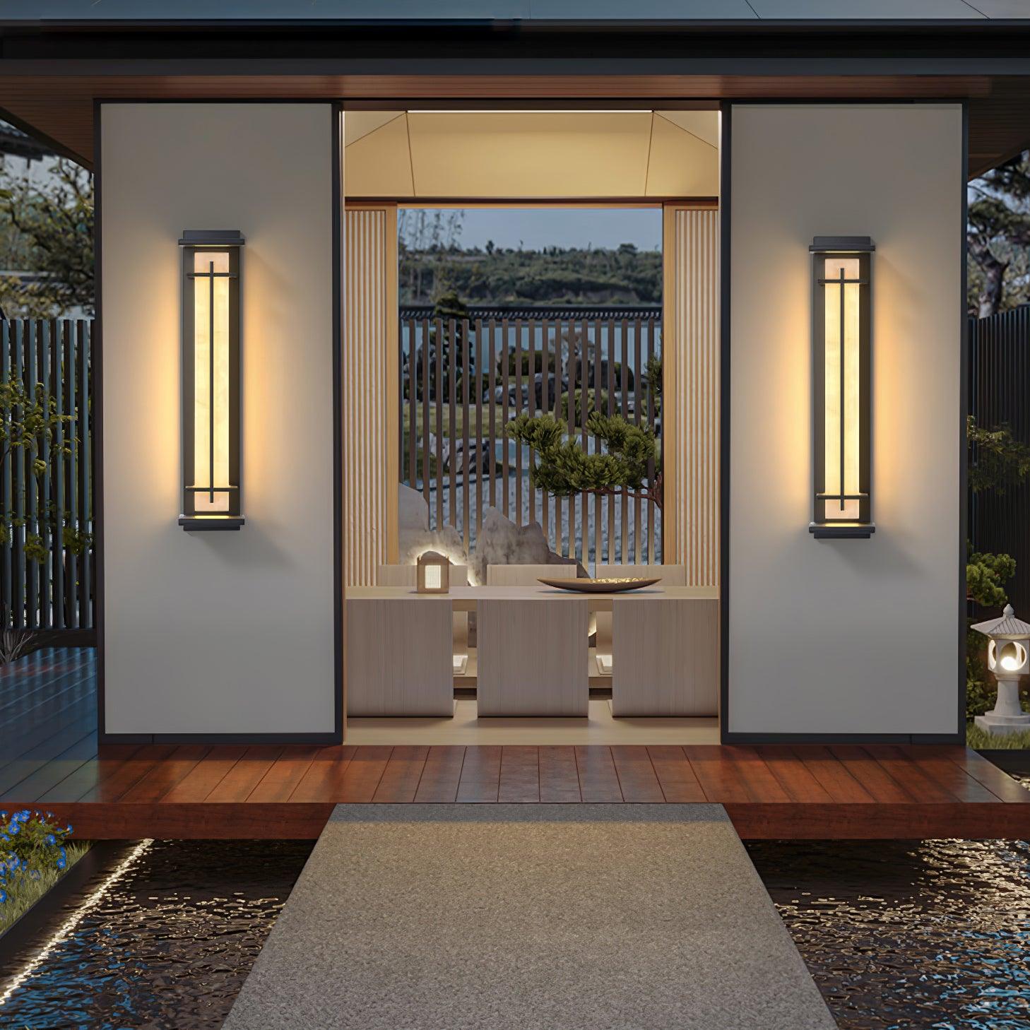 Modern LED Square Outdoor Wall Sconce IP65 Waterproof Exterior Light for Garden Path