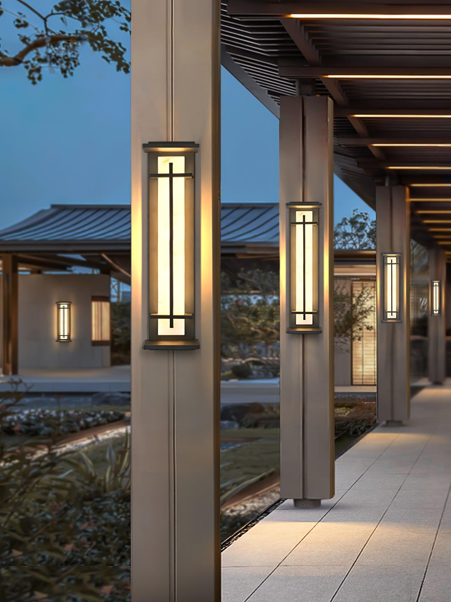 Modern LED Square Outdoor Wall Sconce IP65 Waterproof Exterior Light for Garden Path