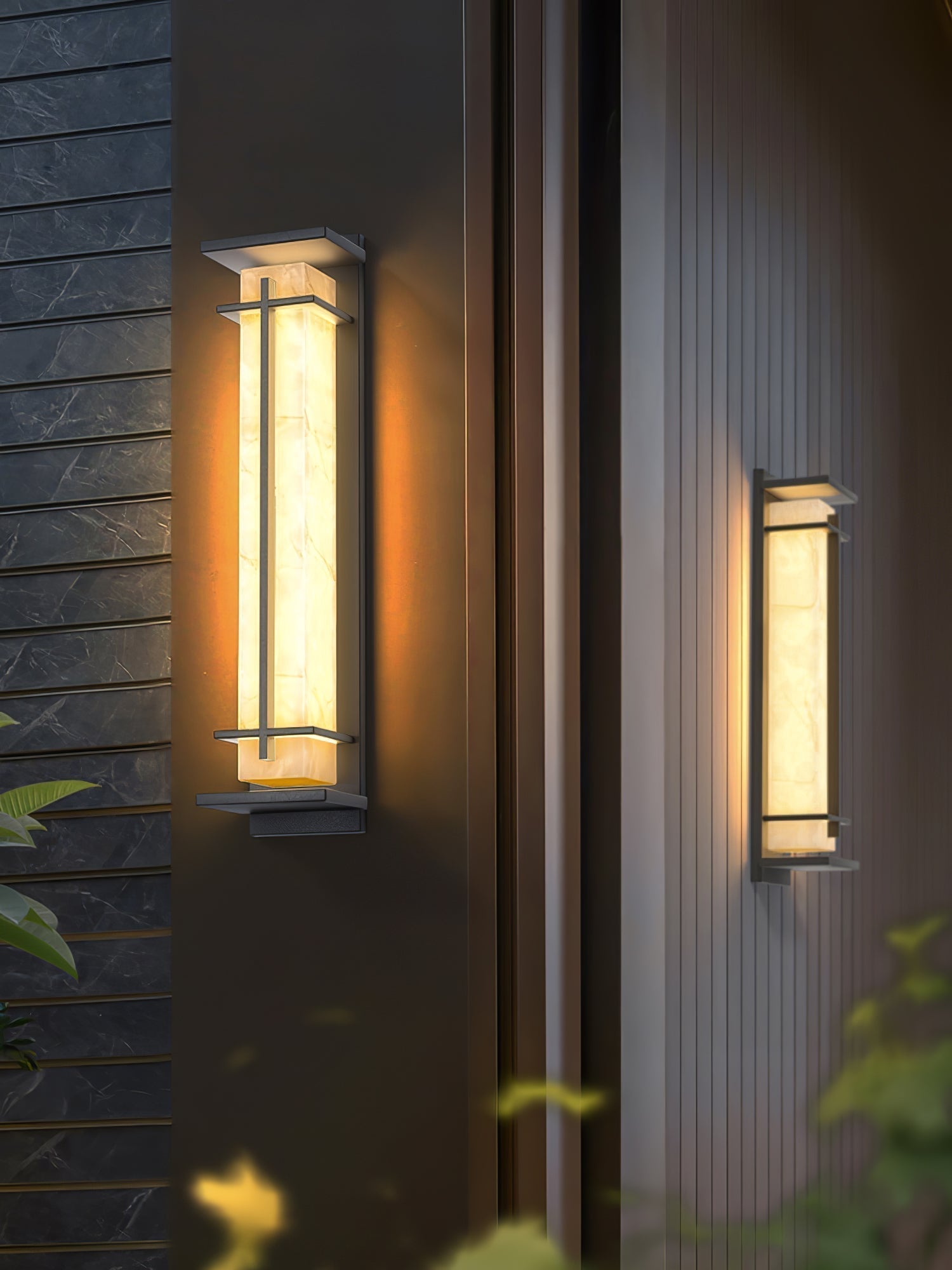 Modern LED Square Outdoor Wall Sconce IP65 Waterproof Exterior Light for Garden Path