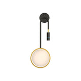 Modern LED Star Ring Wall Sconce with Three Step Dimming and Spotlight Gold and Black