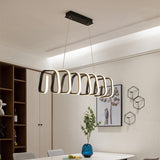 Modern LED Triangular Pendant Light Dimmable Acrylic Ceiling Fixture for Kitchen and Dining Room