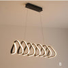 Modern LED Triangular Pendant Light Dimmable Acrylic Ceiling Fixture for Kitchen and Dining Room