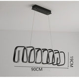 Modern LED Triangular Pendant Light Dimmable Acrylic Ceiling Fixture for Kitchen and Dining Room