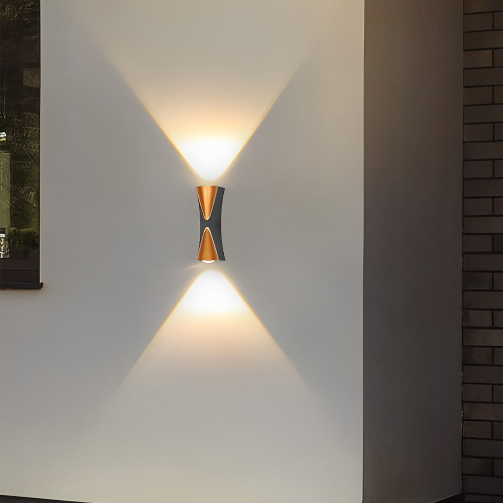 Modern LED Up and Down Outdoor Wall Sconce IP65 Waterproof Aluminum Exterior Lighting for Garden and Patio