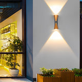 Modern LED Up and Down Outdoor Wall Sconce IP65 Waterproof Aluminum Exterior Lighting for Garden and Patio