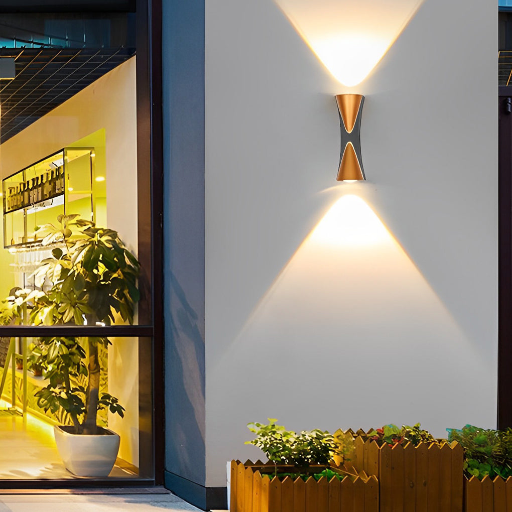 Modern LED Up and Down Outdoor Wall Sconce IP65 Waterproof Aluminum Exterior Lighting for Garden and Patio