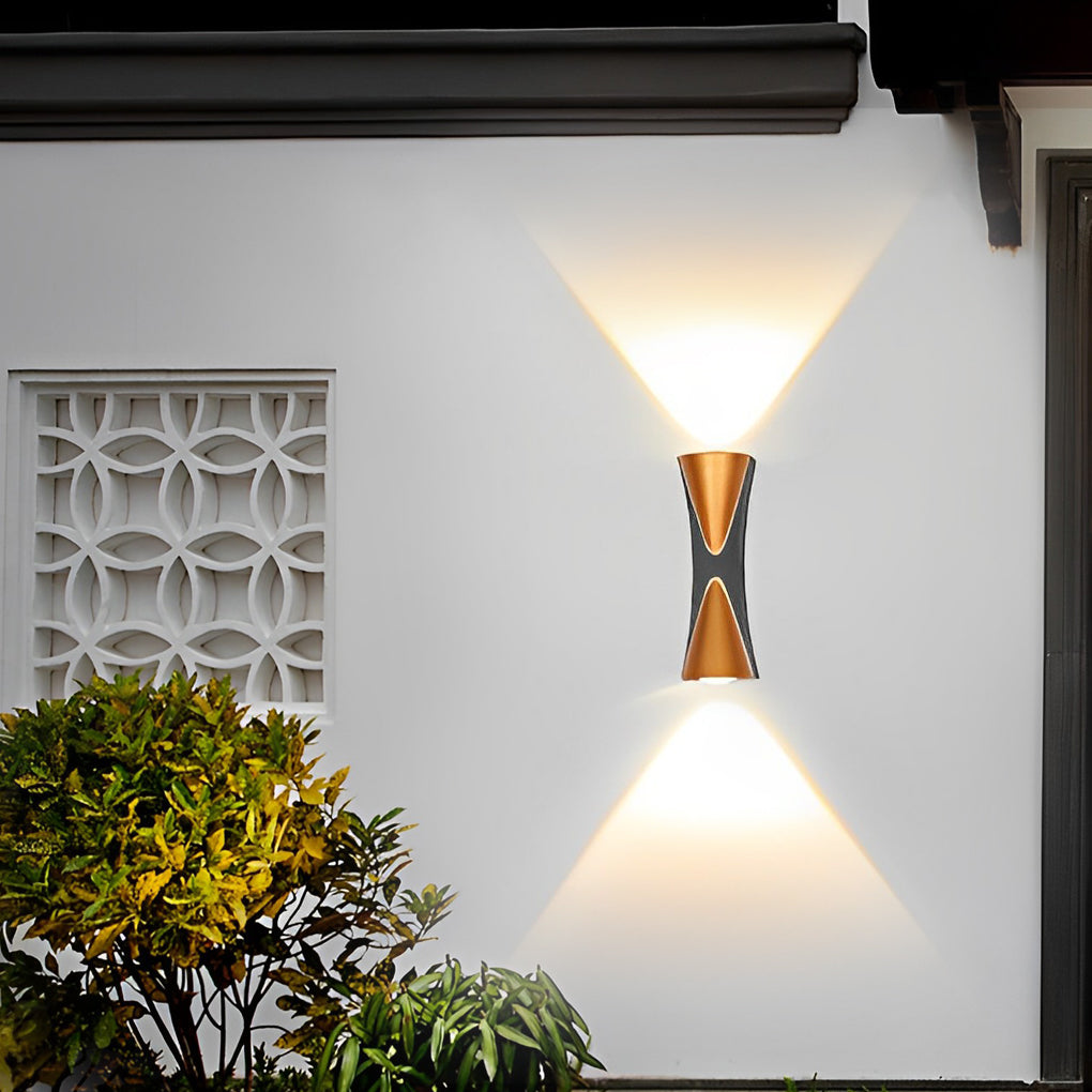 Modern LED Up and Down Outdoor Wall Sconce IP65 Waterproof Aluminum Exterior Lighting for Garden and Patio