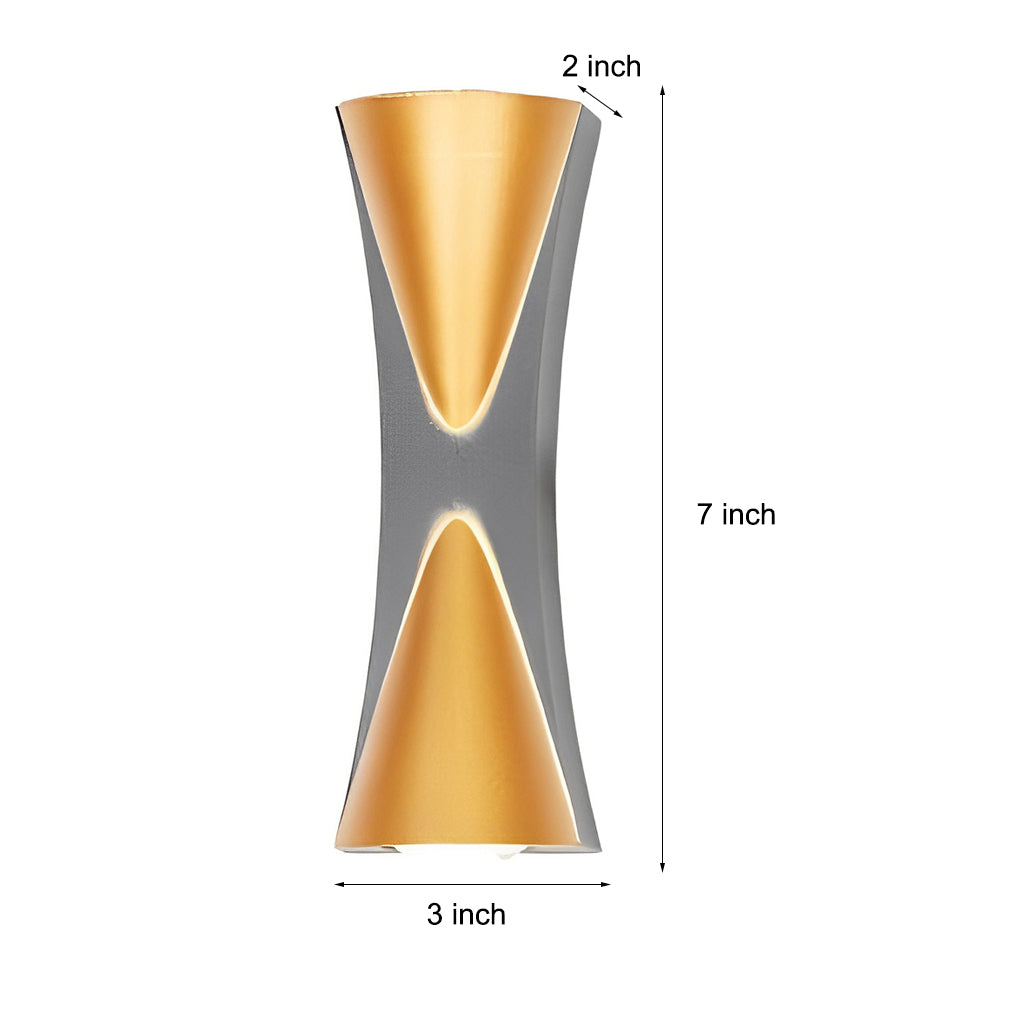 Modern LED Up and Down Outdoor Wall Sconce IP65 Waterproof Aluminum Exterior Lighting for Garden and Patio