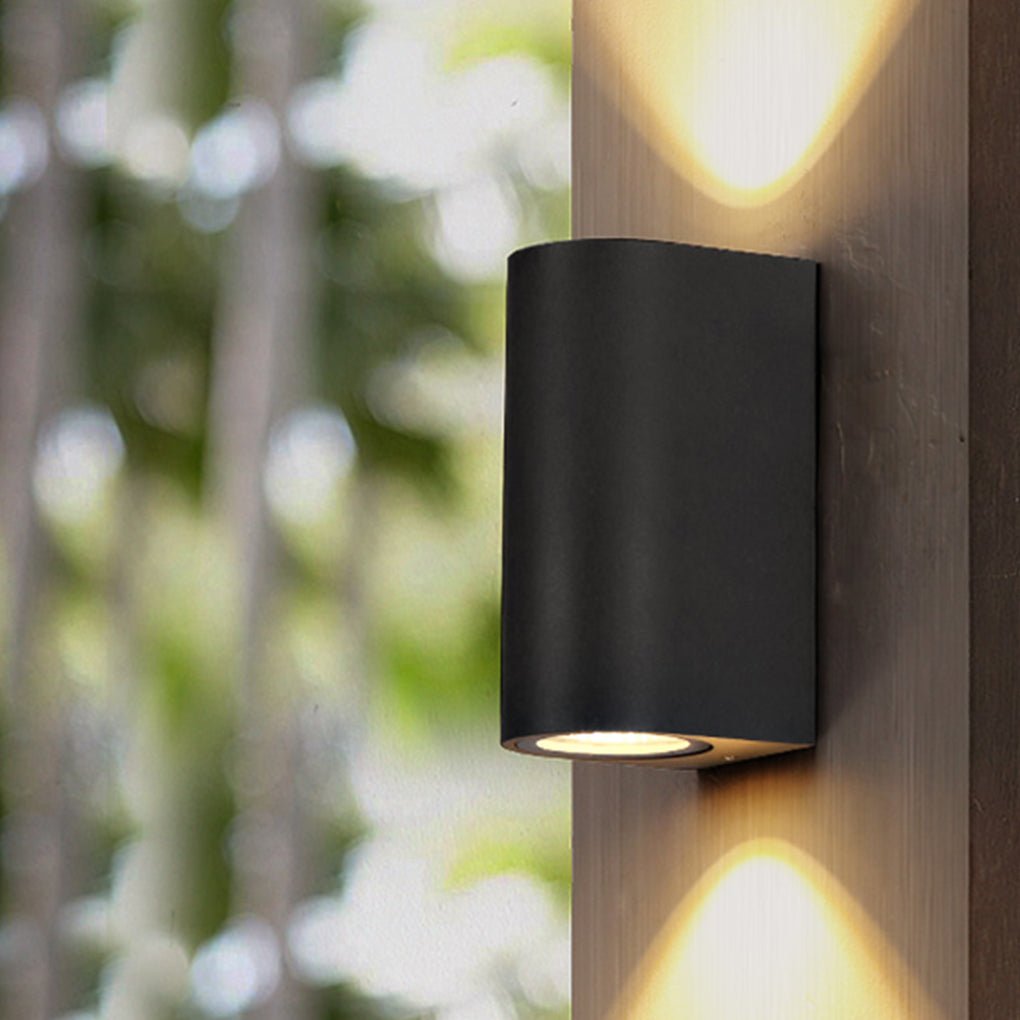 Modern LED Up and Down Outdoor Wall Sconce Waterproof Aluminum Exterior Lighting for Porch and Garden