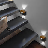 Modern LED Up and Down Outdoor Wall Sconce Waterproof Exterior Porch Lamp in Aluminum