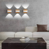 Modern LED Up and Down Outdoor Wall Sconce Waterproof Exterior Porch Lamp in Aluminum