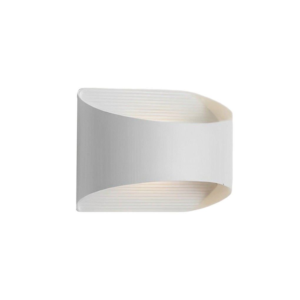Modern LED Up and Down Outdoor Wall Sconce Waterproof Exterior Porch Lamp in Aluminum