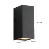 Modern LED Up and Down Outdoor Wall Sconce Waterproof IP65 Aluminum Exterior Porch Light
