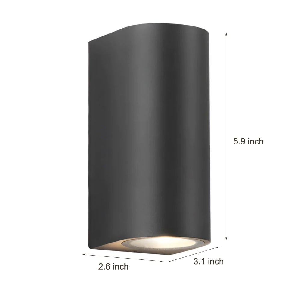 Modern LED Up and Down Outdoor Wall Sconce Waterproof IP65 Aluminum Exterior Porch Light