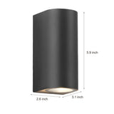 Modern LED Up and Down Outdoor Wall Sconce Waterproof IP65 Aluminum Exterior Porch Light