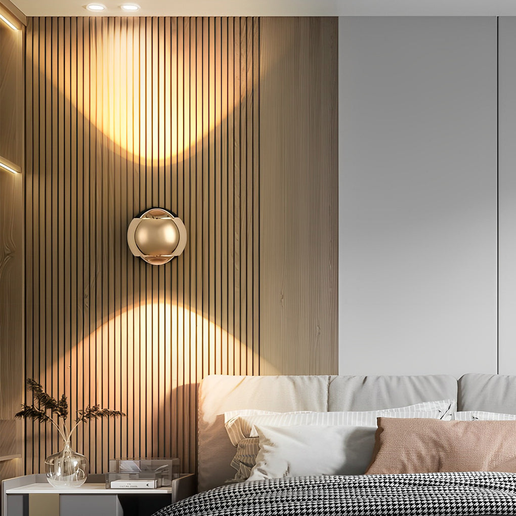 Modern LED Up and Down Wall Sconce Aluminum Wall Washer Lamp for Corridor and Bedroom