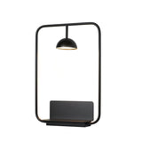 Modern LED Wall Sconce with Integrated Display Shelf Functional Metal Downlight Wall Lamp