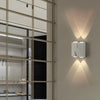 Modern LED Waterproof Outdoor Wall Lamp Creative Letter Shaped N V W Aluminum Garden Sconce