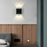 Modern LED Waterproof Outdoor Wall Lamp Creative Letter Shaped N V W Aluminum Garden Sconce