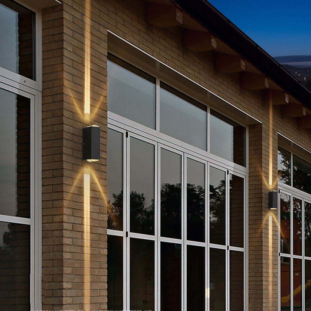 Modern LED Waterproof Outdoor Wall Light Up and Down Aluminum Sconce for Garden and Porch