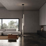 Modern Leda Geometric LED Chandelier with Flexible Necklace Design for Dining Room