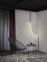 Modern Leda Geometric LED Chandelier with Flexible Necklace Design for Dining Room