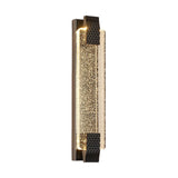 Modern Linear Crystal Bubble LED Wall Sconce with 3 Color Dimming for Bedroom Gold and Black