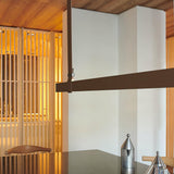 Modern Linear Leather Belt LED Pendant Light Horizontal Suspended Ceiling Chandelier