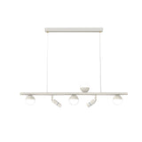 Modern Linear LED Dining Room Chandelier Nordic Strip Pendant Light with Three Color Dimming